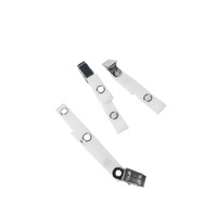 Porte-badge Bestom à 2 trous ouverts, petite boucle pour porte-badge d'identification, accessoires pour cartes de visite et badges pour le bureau et les infirmières