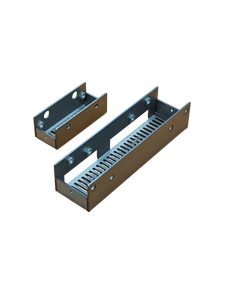 Pièces fabriquées en tôle d'acier CNC Supports de panneau de commande personnalisés et supports de plateau avec trous de perforation et ventilation par fente - Product Image 4