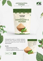 Poudre d'extrait de plantes naturelles Ashwagandha Certifié GMP sauvage Utilisation quotidienne Anti-stress Booster de vitalité énergétique Clarté mentale