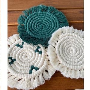 Tapis de Table fait main décor Boho Chic tissé napperon pour Table à manger Table basse salon et maison style intérieur - Product Image 2