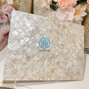 Plateau décoratif rectangulaire en nacre, meilleur choix, fait à la main, plateau de présentation en coquillage pour bijoux, clés, organisation de table à domicile - Product Image 4