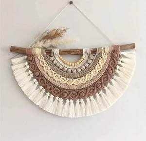 Nuevo Macramé Decorativo de Pared de Alta Calidad, Estilo Boho Intrincado, Venta al por Mayor de Colectivos de Artesanos Confiables - Product Image 3
