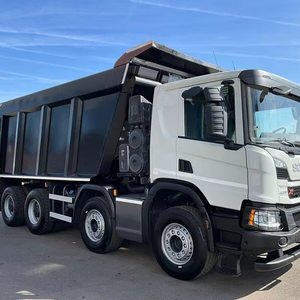 รถบรรทุกมือสอง ปี 2022 ยี่ห้อ S-cania รุ่น P 420 ยูโร 6 8x4 ตู้เหล็กเต็มคัน 24 เมตร แบบ Kipper - Product Image 1
