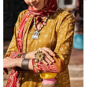 Vestido paquistaní shalwar kameez para mujer, traje informal de diseñador étnico - Product Image 5