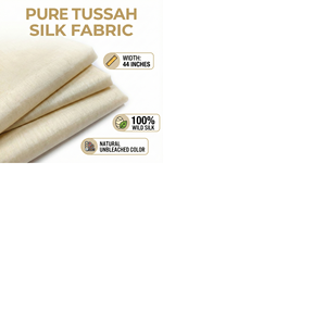 Tissu jacquard en soie de tussah pure, largeur 44 pouces, 100% soie, écologique, lourd, haut de gamme, pour confection de robes, rideaux, costumes et vêtements - Product Image 6