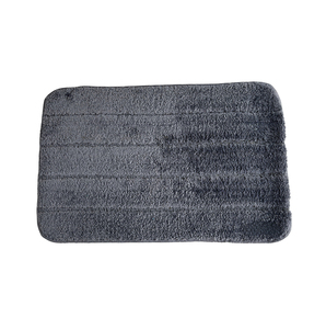 Alfombrilla de baño con patrón sólido de material de poliéster 100%, alfombrillas de baño suaves y duraderas de excelente calidad para uso doméstico y en hoteles - Product Image 1