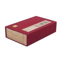 Cajas de Joyería para Vino a Precio Competitivo, Set de Regalo al por Mayor, Caja de Regalo de Pino con Espejo, Envuelta en Lino Rojo, con Pegamento de Cuero de Vaca