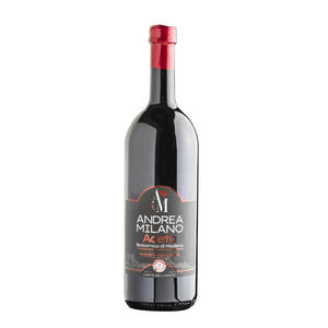 Acetificio Andrea Milano Balsamic <b>Vinegar</b> of Modena Brewed Liquid in Glass Bottle Made in Italy Red 1L for Seasonings Condiments - Product Image 1