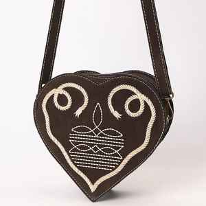 Sac de cantine en cuir suédé nouveau Design sac de cantine cousu de botte mode occidentale femmes rabat sur sac à bandoulière - Product Image 1