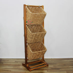 Handmade Seagrass Rope and Water Hyacinth Weaving <b>Storage</b> <b>Rack</b> Artex Dong Thap Factory's Handicraft Utility <b>Rack</b> - Product Image 4