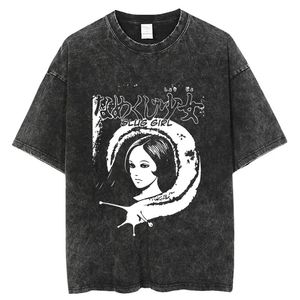 Camiseta lavada con ácido de gran tamaño Unisex para hombres y mujeres Logotipo bordado frontal Patrón sólido Poliéster/Algodón Estilo de calle - Product Image 2