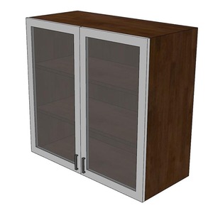 Módulo de Gabinete Superior de Cocina TBT017 de 80 cm con 2 Puertas de Vidrio - Product Image 5