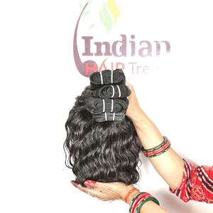 100% cutícula Natural alineada sin procesar estilo súper ondulado barato virgen templo indio paquetes de cabello humano crudo ondulado profundo Suelto - Product Image 5