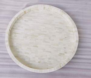 Plateau de service en incrustation d'os fait à la main de haute qualité artisanat HF de meilleure qualité pour une utilisation décorative à la maison de restaurant - Product Image 1