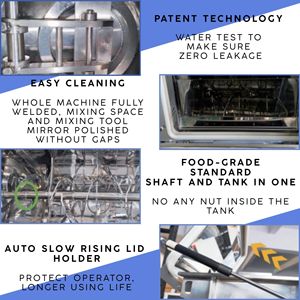 Licuadora Industrial de acero inoxidable 316, máquina mezcladora de cinta de leche de azúcar, 100L-10000L - Product Image 6