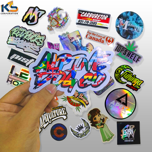 Adhesivo personalizado impermeable troquelado PVC vinilo Logo pegatina diseño impreso personalizado con estilo de dibujos animados Impresión de pegatinas personalizadas - Product Image 1