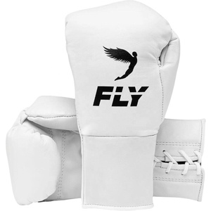 RTS Wholesale Price Professional Fly Boxing <b>Gloves</b> Lightweight Breathable Full Finger Lace-Up Closure MMA Kick Boxing <b>Gloves</b> - Product Image 1