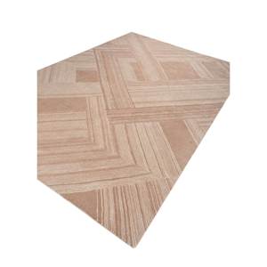 พรมขนสัตว์ทอมือสีน้ำตาลเบจโครมา ลายเรขาคณิตแบบแจ็คการ์ด สำหรับห้องโถงบ้าน รูปทรงสี่เหลี่ยมผืนผ้า ขนาด 4 เมตร หนา 10 มม. ท็อปวิสโคส-292 - Product Image 2