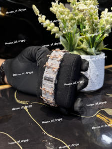 Reloj Iced Out para Hombre, con Cristal Cuadrado, Esfera Romana, Esfera Thoren y Diamantes Moissanite VVS Completos, Movimiento Mecánico Automático - Product Image 2