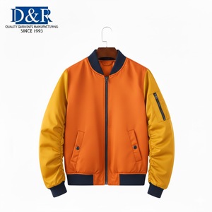 Chaqueta Bomber Impermeable con Cierre y Cuello Alto de Nailon/Cachemira para Mujer, Éxito de Ventas en Malasia, Ideal para los Días Fríos de Otoño - Product Image 4