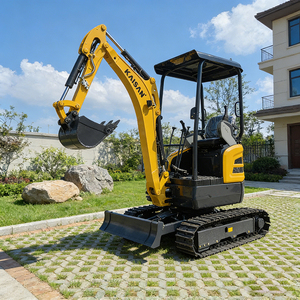 2 ton mini-graafmachine, hydraulische rupsgraafmachine, compacte dieselgraafmachine voor bouw en landbouw - Product Image 1