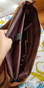 Everyday Large Leather Messenger Briefcase <b>for</b> <b>Men</b> Custom Logo <b>Office</b> Crossbody Duffle Sport Travel <b>Bags</b> Custom Pattern Design - Product Image 3