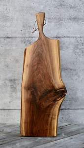 Tabla de cortar de madera de acacia duradera con mango, paleta de madera rectangular para servir Pan de carne y uso de charcutería - Product Image 2