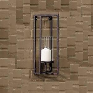 เชิงเทียนโลหะประดับผนังดีไซน์รูปใบไม้สำหรับตกแต่งงานแต่งงานเชิงเทียนสำหรับตกแต่งในร่มสีทอง - Product Image 4