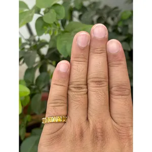 Natural Sapphire Eternity Band Ring 925 Sterling Silver Handmade Gemstone Band Ring Wholesale Jewelry Supplier - Product Image 4