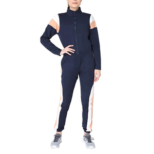 Último Diseño de Conjuntos Deportivos de Dos Piezas para Mujer, Ropa de Invierno en Oferta, Nuevo Conjunto Deportivo Elegante con Logotipo Personalizado y Hombros Caídos - Product Image 1