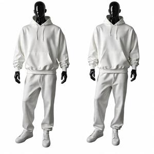 Ensemble de survêtement à capuche avec logo personnalisé, tissu en molleton 100% coton, survêtement de jogging évasé, marque privée, survêtement d'hiver et ensembles de sweats à capuche - Product Image 3