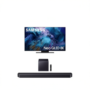 สมาร์ททีวี 8K มินิ LED พร้อมซาวด์บาร์และซับวูฟเฟอร์ ขนาด 75 นิ้ว ระบบแอนดรอยด์ทีวี สำหรับใช้ในห้องครัวและห้องน้ำ ระบบ WebOS - Product Image 3