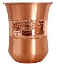 Mug en cuivre pur fabriqué à la main Moscow Mule avec poignée en métal Drinkware avec Ayurveda & Yoga Benefits Meilleure cuisine et table à manger - Product Image 6