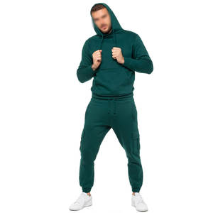 Conjunto de dos piezas para hombre al por mayor, sudadera con capucha para deportes de invierno, venta al por mayor, ropa deportiva lisa, pantalones de chándal para correr, Sudadera con capucha, patrón sólido - Product Image 4