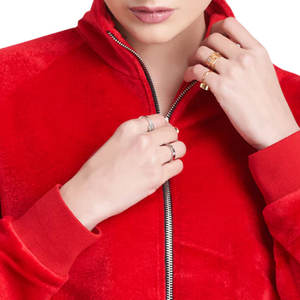 Nouvelle arrivée au design unique Ensemble de survêtements en velours pour femmes Vêtements de rue Meilleures ventes Survêtement en velours pour femmes pour adultes - Product Image 4