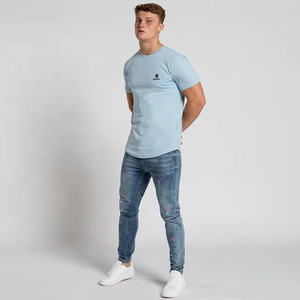 Camiseta de Marca Blanca para Hombre, Mezcla de Algodón y Poliéster, con Impresión Personalizada y Logotipo Digital - Product Image 2