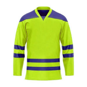 Prix d'usine Vêtements de hockey sur glace de luxe de haute qualité Numéro d'uniforme d'équipe Broderie Arbitre vierge Maillots de hockey sur glace - Product Image 4