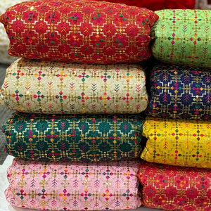 Jacquard bordado tela lentejuelas elegante brillante decorativo transpirable técnicas no tejidas para ropa decoración del hogar niños niñas - Product Image 1