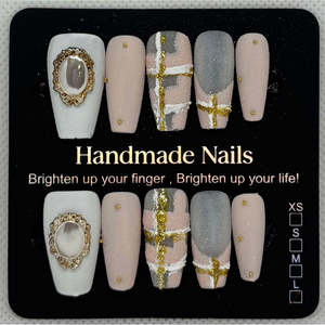 Specchio vintage grande per unghie artificiali - Product Image 1