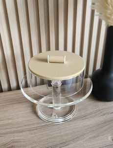 กล่องขนมไม้ทรงสี่เหลี่ยมเคลือบเงาแบบซาฮารา โกลว์ มาร์เธอร์เพิร์ล สำหรับตกแต่งแบบอาหรับดั้งเดิม เก็บอาหารเพื่อความสดใหม่ - Product Image 4