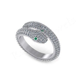 2025 Wholesale 925 Sterling Silver Snake <b>Ring</b> Adjustable Fine Jewelry Rose <b>Gold</b> <b>Cubic</b> <b>Zirconia</b> Unique Customized Women Gift - Product Image 5