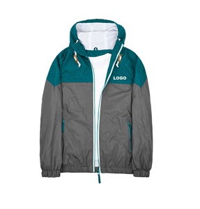 Chaqueta de invierno con capucha de lona informal para hombre, cortavientos impermeable con diseño de otoño al aire libre impreso OEM para sublimación personalizada - Product Image 1