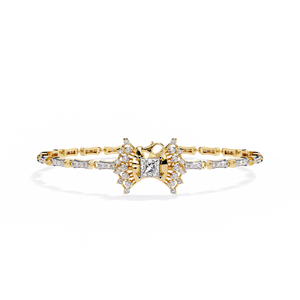 Pulsera de Diamantes Cultivados en Laboratorio de Oro de 18K, Hermosas Pulseras y Brazaletes de Diamantes - Product Image 4