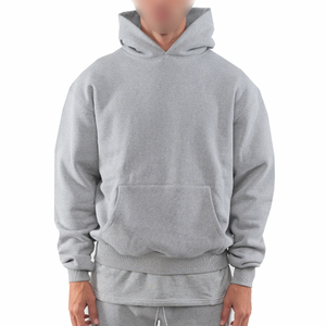 Precio inmejorable, sudaderas con capucha de gran tamaño de moda para hombres, tela de poliéster de algodón transpirable, posición de logotipo frontal, servicio OEM - Product Image 1