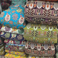 Tissu non tissé tricoté chaîne personnalisé avec motif Fendi brodé, respirant, antistatique, anti-peluchage, avec perles, pour sacs de travail, de mariage et chaussures, taille moyenne