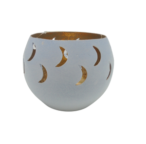 Soporte votivo de hierro redondo de calidad estándar, tarro de vela de lámina dorada de nuevo diseño para decoración de iluminación navideña hecha a mano - Product Image 1