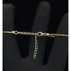 <b>Gold</b> Plated Unisex <b>Bracelet</b> Yellow Diamond Cube <b>Bead</b> 1.5-2.5mm Vintage Trendy Religious Wedding Gift Featuring Zircon - Product Image 4