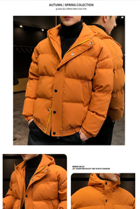 Venta al por mayor de chaqueta acolchada a prueba de viento para hombre con chaqueta de lana personalizada al aire libre abrigos de invierno chaqueta acolchada para los hombres - Product Image 6