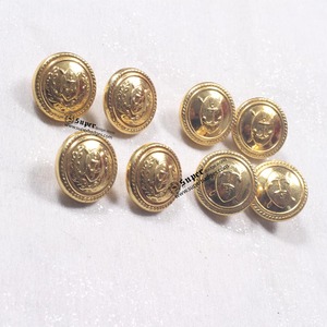 Boutons de couture à tige en métal argenté antique, style uniforme de cérémonie, personnalisés, gravés, couleur et taille sur mesure, vente en gros - Product Image 2