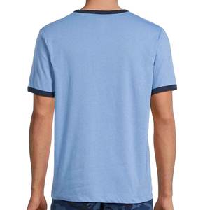 Vente en gros 100% coton T-Shirt Ringer à manches courtes pour hommes Street Wear Style Hip Hop T-shirts Ringer spécial personnalisé pour hommes - Product Image 2